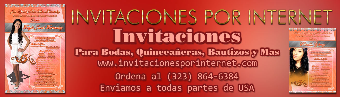 Invitaciones de Boda Invitaciones de 15 años quinceanera los Angeles